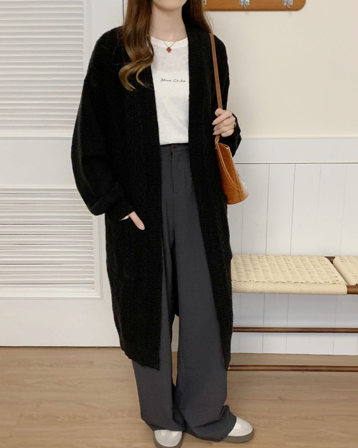 Damen Oversized Strickjacke Drune
