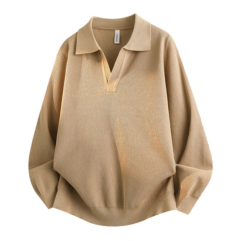 Damen Lässiger Pullover mit V-Ausschnitt Drune