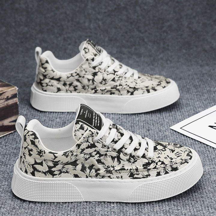 Damen Modische Sneakers mit floralem Muster und rutschfester Sohle Drune