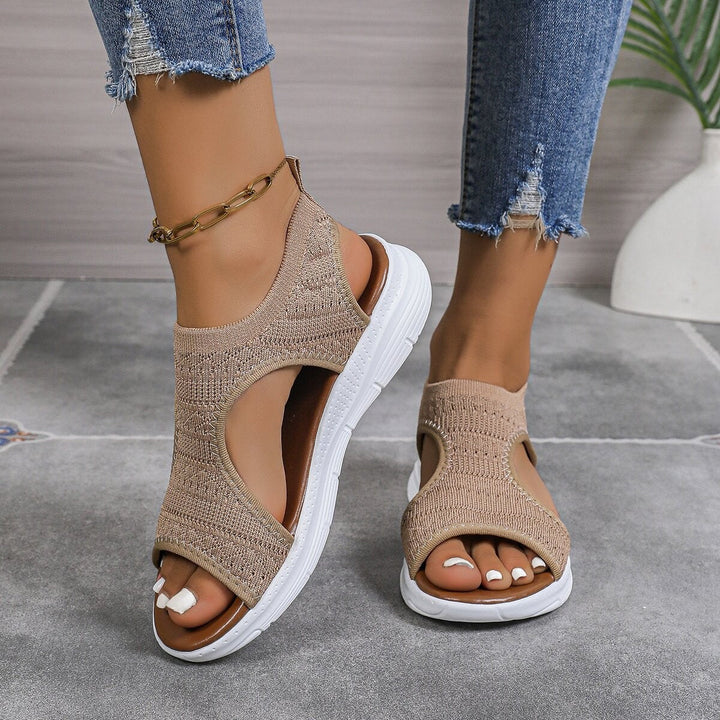 Damen Sportliche Freizeitsandalen mit atmungsaktivem Obermaterial Drune