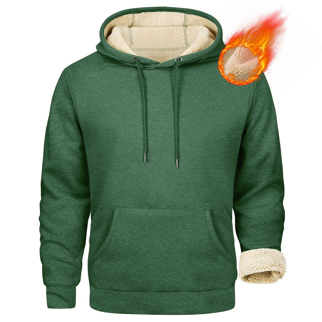Herren Fleece-Kapuzenpullover mit innenliegendem Kuschelfutter Drune