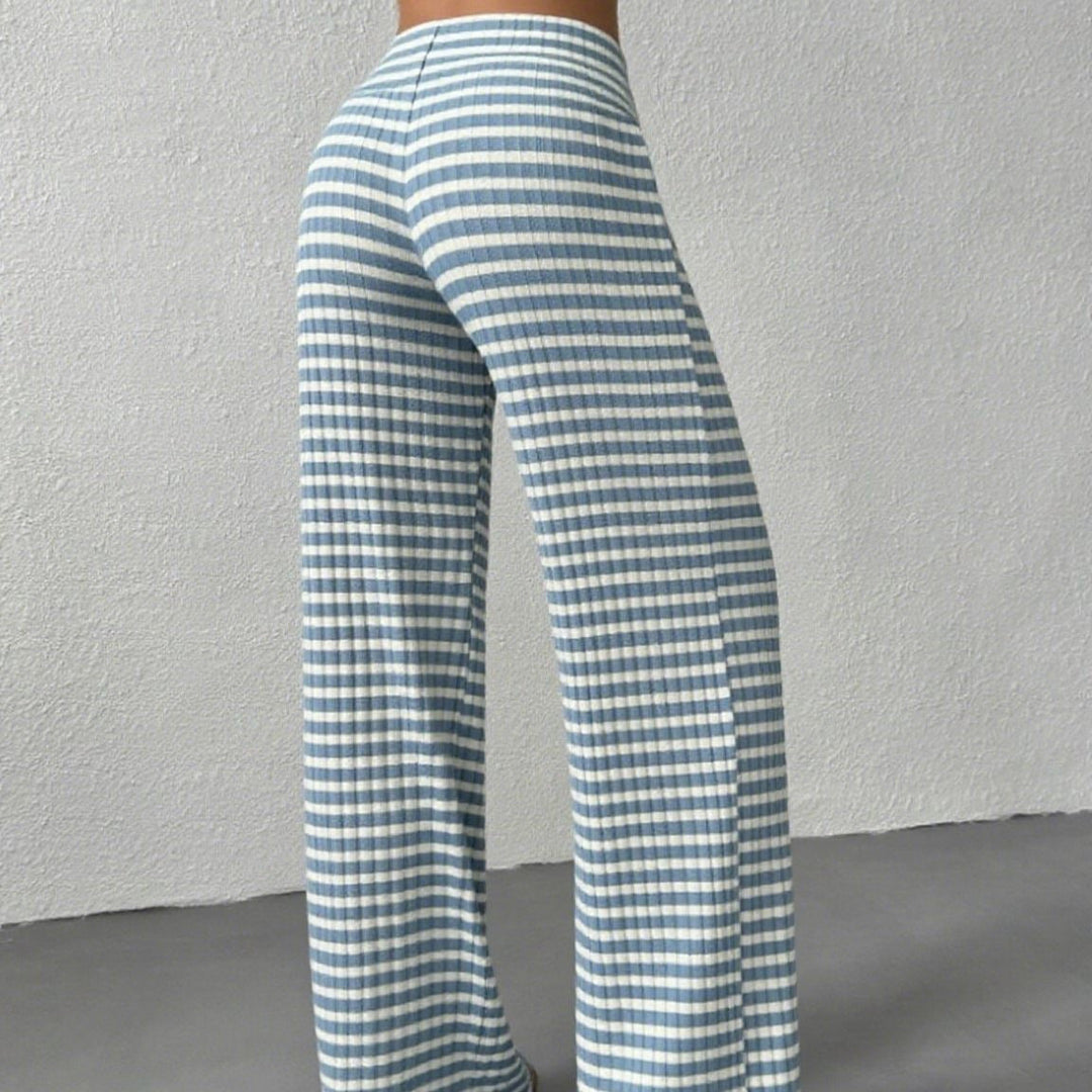 Damen weite Streifenhose Drune