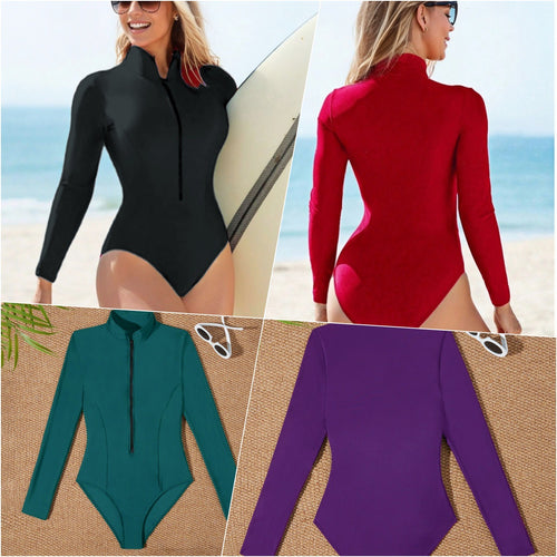 Damen Langarm Surf Badeanzug Drune