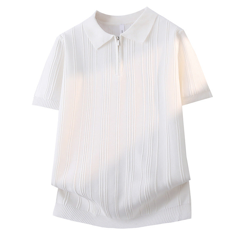 Damen Modisches Poloshirt mit Reißverschluss Drune