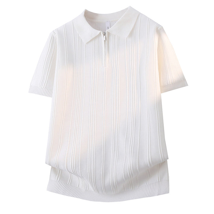 Damen Modisches Poloshirt mit Reißverschluss Drune