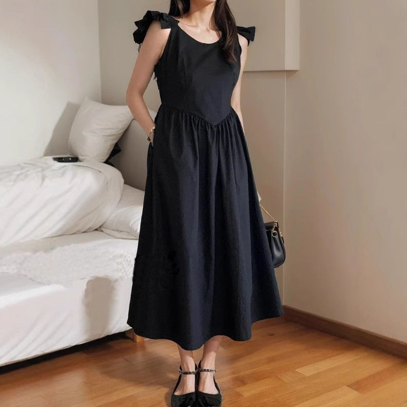 Damen Maxikleid mit Rüschendetails und empfohlener Passform Drune