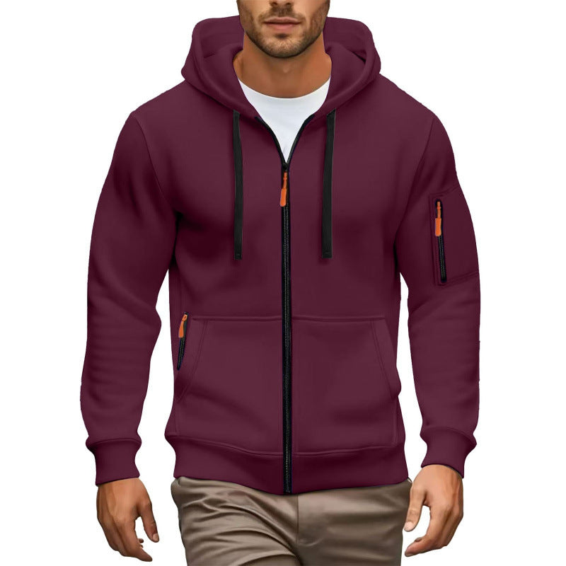 Herren Hochwertiger Zip-Hoodie Drune