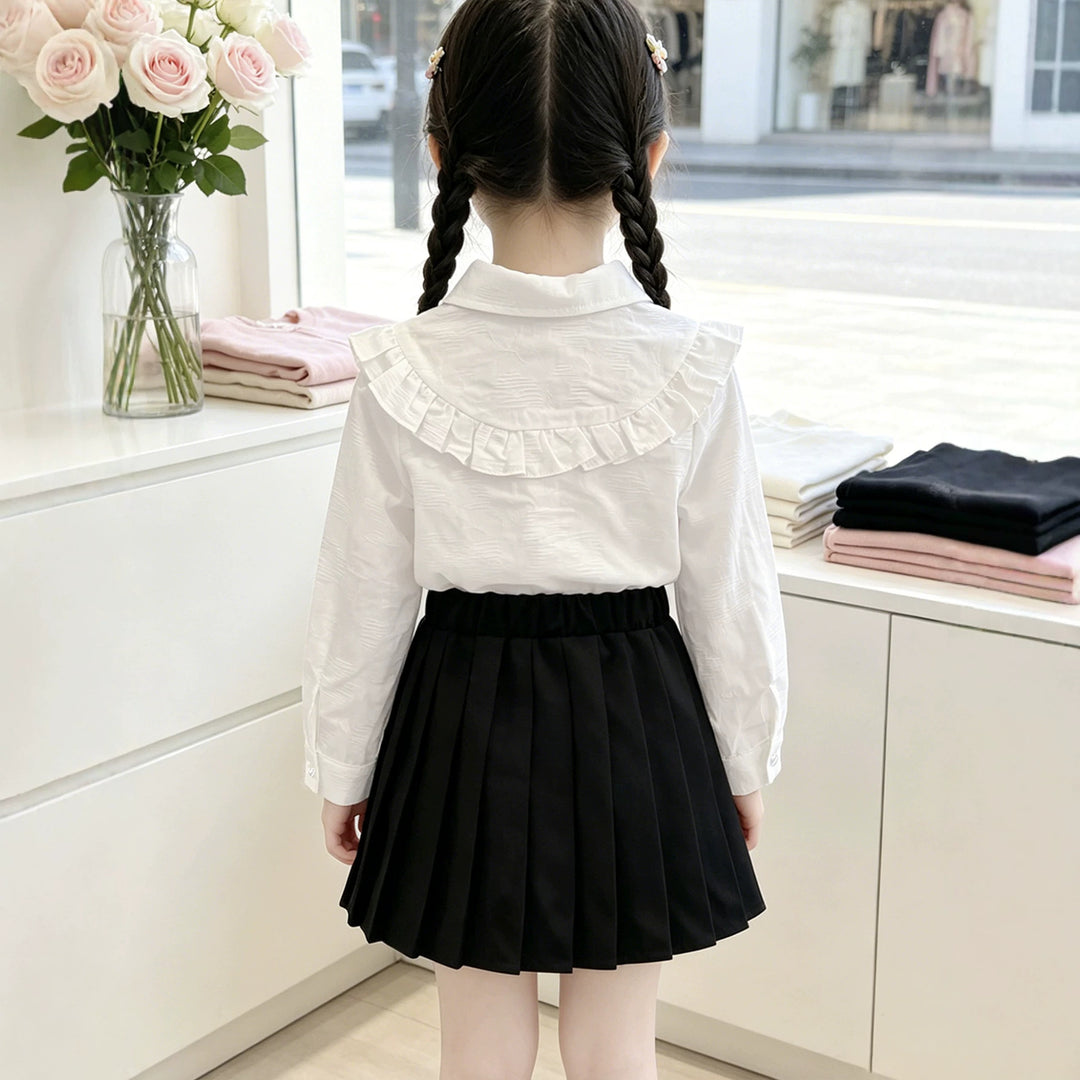 Mädchen Bluse mit Rüschendetails Drune