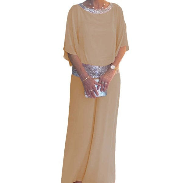 Damen festlicher Maxi-Kleid Drune