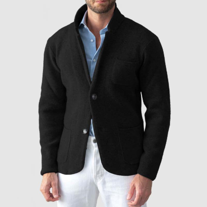 Drune | Blazer Slim Fit Wollmischung Reverskragen Zwei Knöpfe Taschendetails
