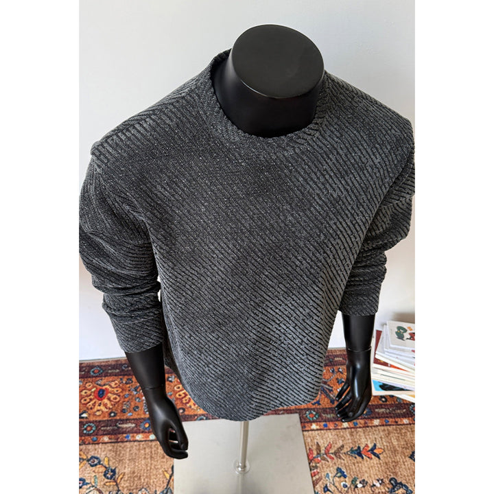 Herren Modischer Langarm-Pullover mit kreativen Mustern Drune