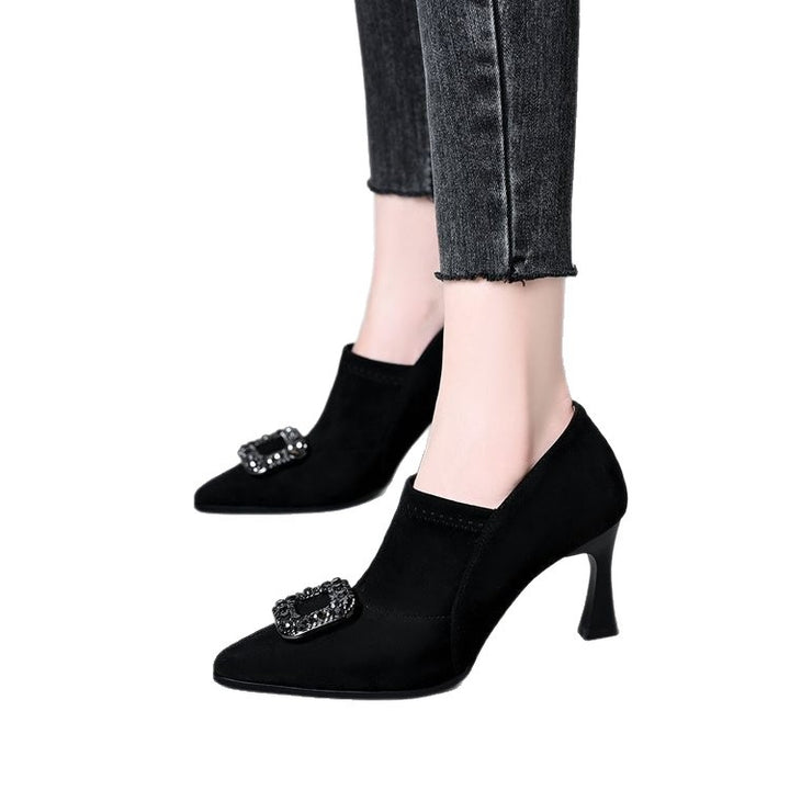 Damen Elegante High Heel Pumps mit Glitzerdetail Drune