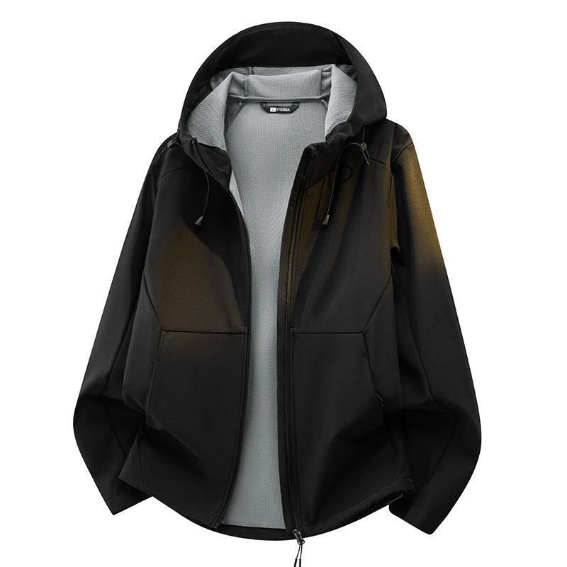 Unisex Softshell-Übergangsjacke mit Fleece-Innenfutter, Kapuze & wasserabweisender Beschichtung Drune