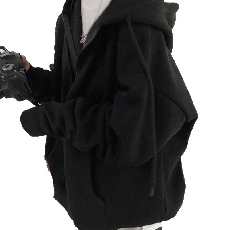 Damen Kuschel Hoodie mit Reißverschluss und Kapuze Drune