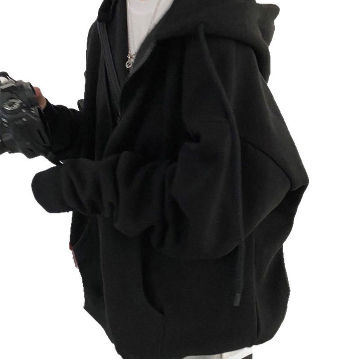 Damen Kuschel Hoodie mit Reißverschluss und Kapuze Drune