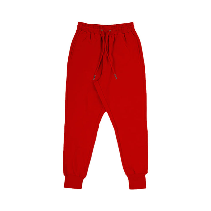 Unisex nan Jogginghose mit tiefem Schritt, elastischem Tunnelzugbund und gerippten Bündchen Drune