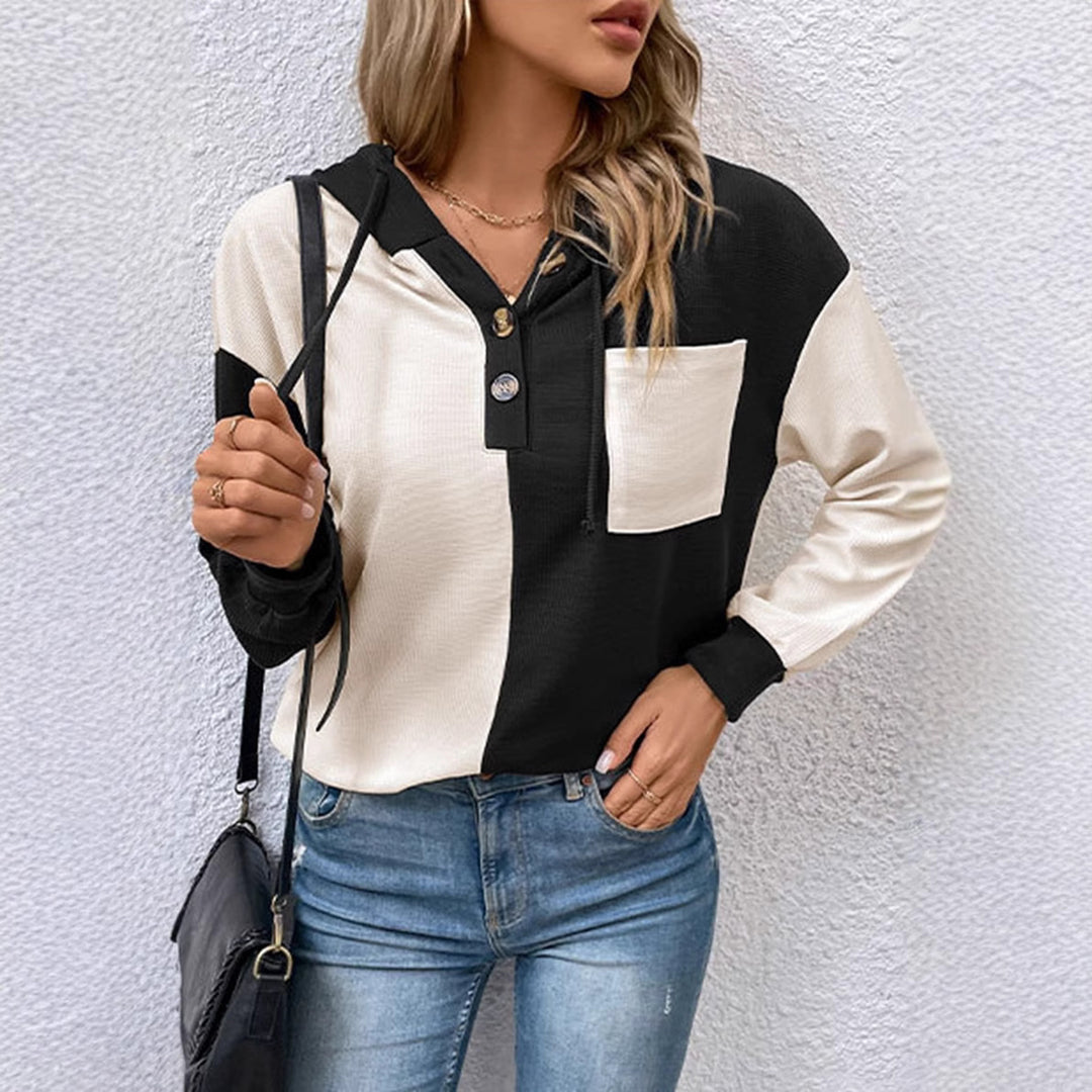 Damen lässiger Hoodie-Shirt Drune