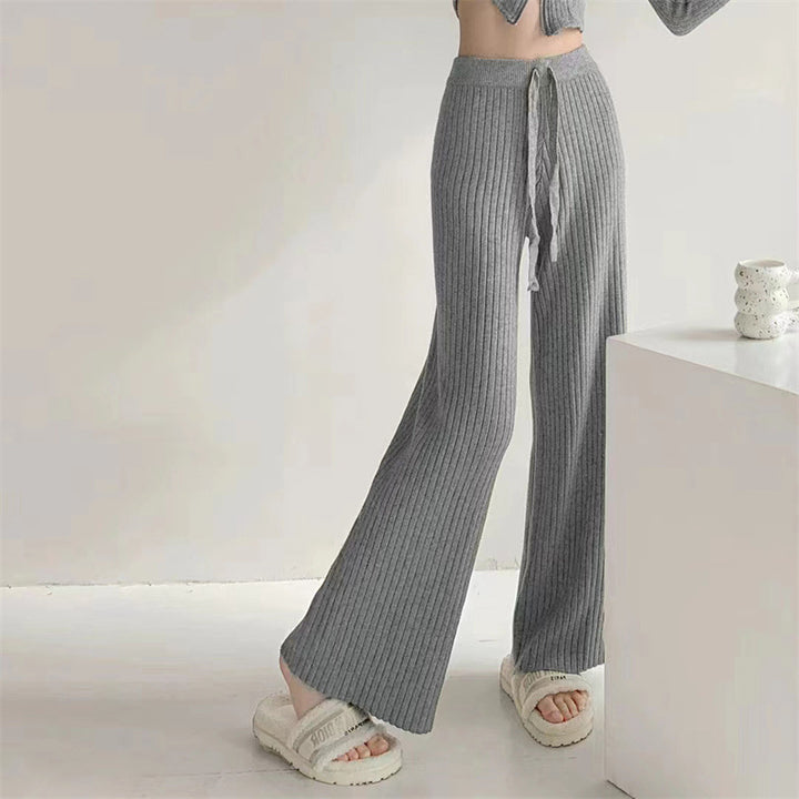 Damen Wickel-Pullover mit elegantem Rippdesign und V-Ausschnitt Drune