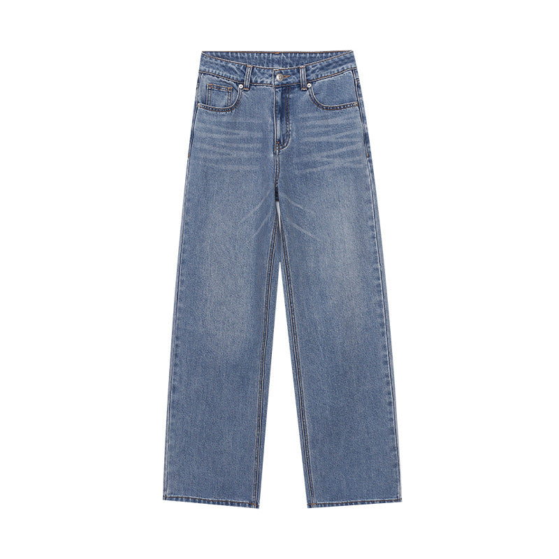 Damen lässige weite Jeans im Vintage-Stil Drune