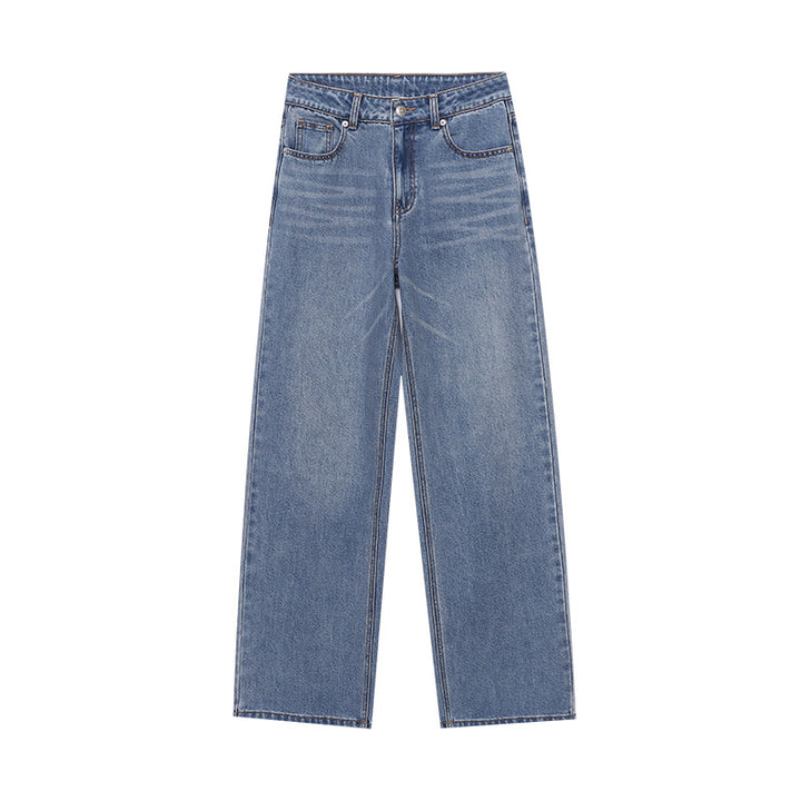 Damen lässige weite Jeans im Vintage-Stil Drune