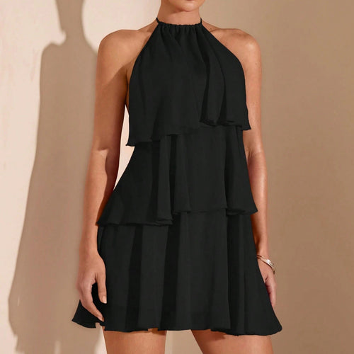 Damen Sommerliches Kleid mit raffinierten Rüschendetails Drune