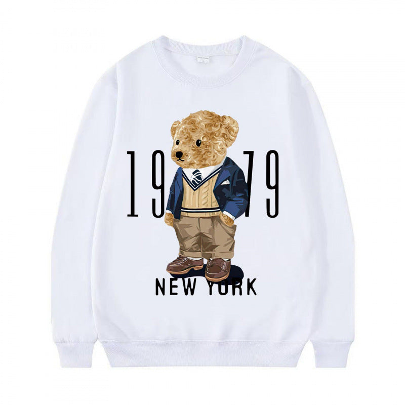 Damen Gemütlicher Sweatshirt mit Bärenmotiv Drune