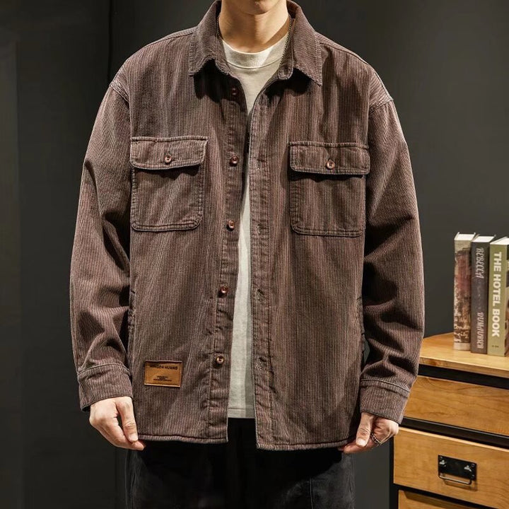 Herren Kordjacke mit Taschen Drune