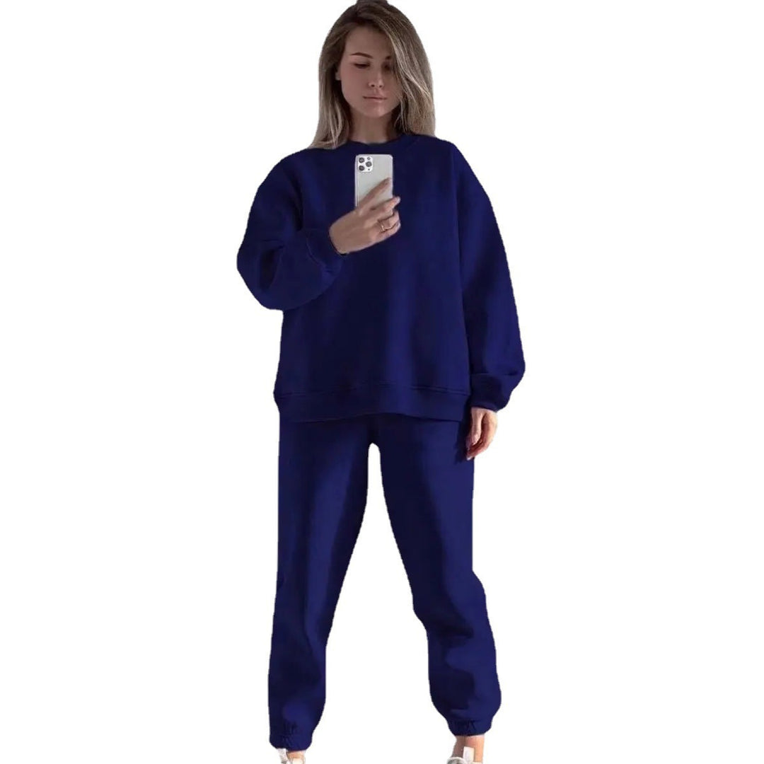 Damen lässiges Sweatshirt und Jogginghose Set aus weichem Material mit Gummizug und hohem Tragekomfort Drune