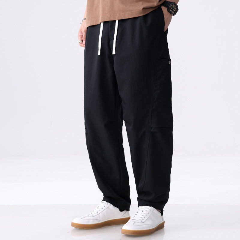 Herren Cargo-Jogginghose mit Kordelzug, elastischem Saum und seitlichen Utility‑Taschen Drune