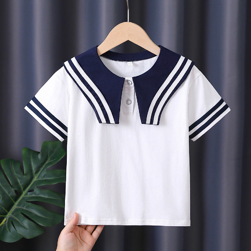Mädchen Matrosen-T-Shirt Drune