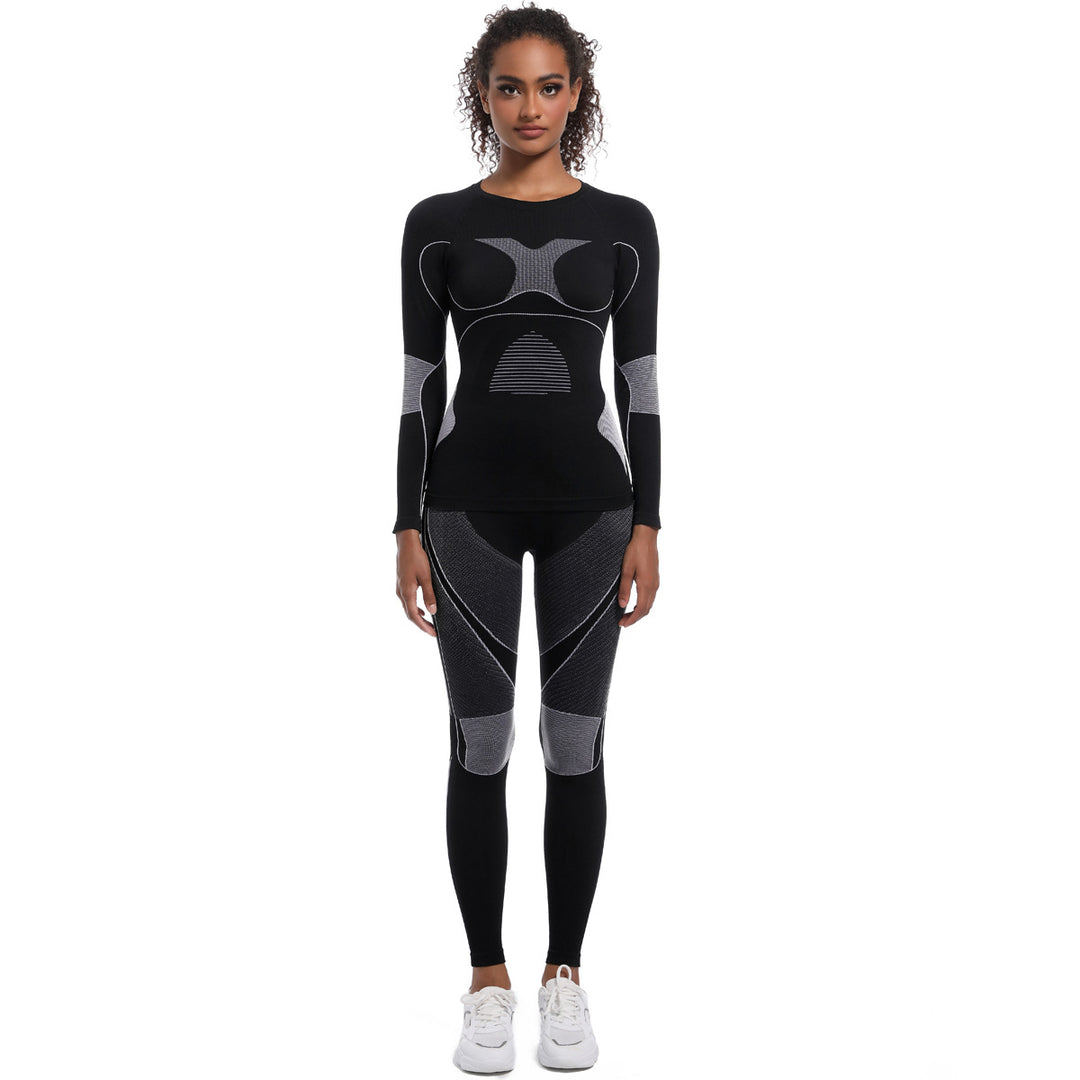 Damen Athletisches Kompressions-Set mit atmungsaktivem Elastic-Werkstoff Drune