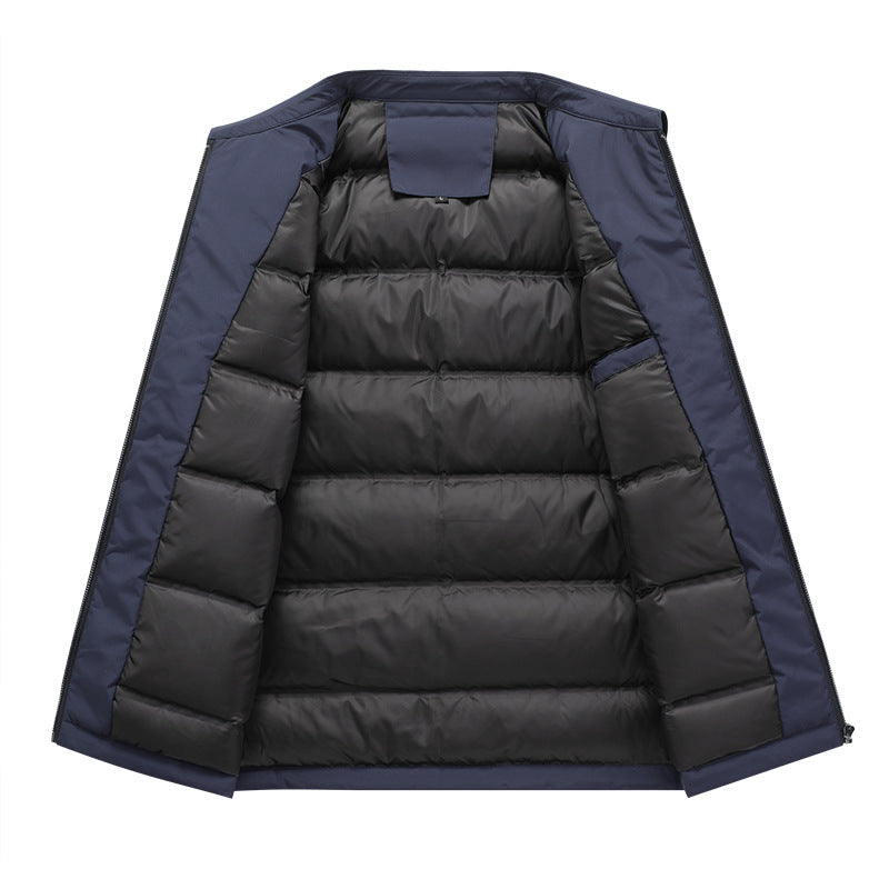 Herren Modische Übergangsjacke mit hochgeschlossenem Kragen Drune