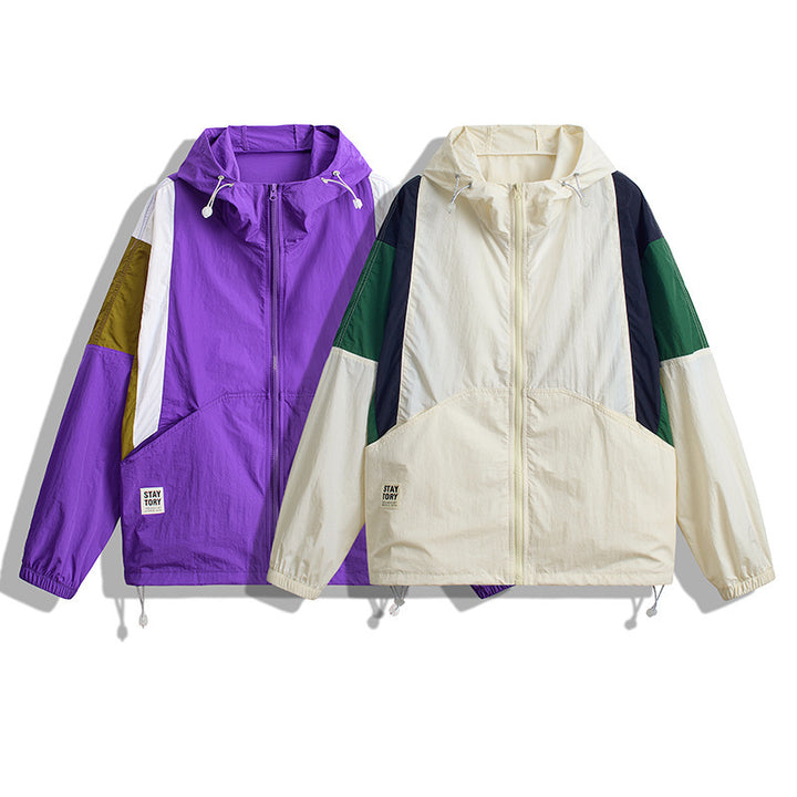 Damen Sportliche Windbreaker-Jacke Drune