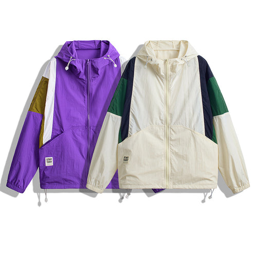 Damen Sportliche Windbreaker-Jacke Drune