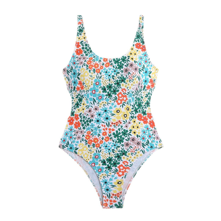 Damen Badeanzug mit floralen Akzenten und modischem Schnitt Drune