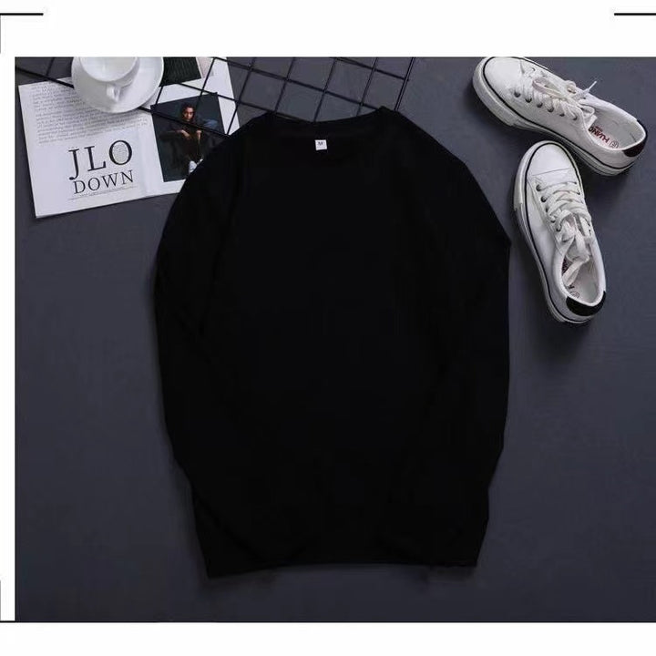 Herren Feines Rundhals‑Sweatshirt aus Baumwollmix mit gerippten Bündchen Drune