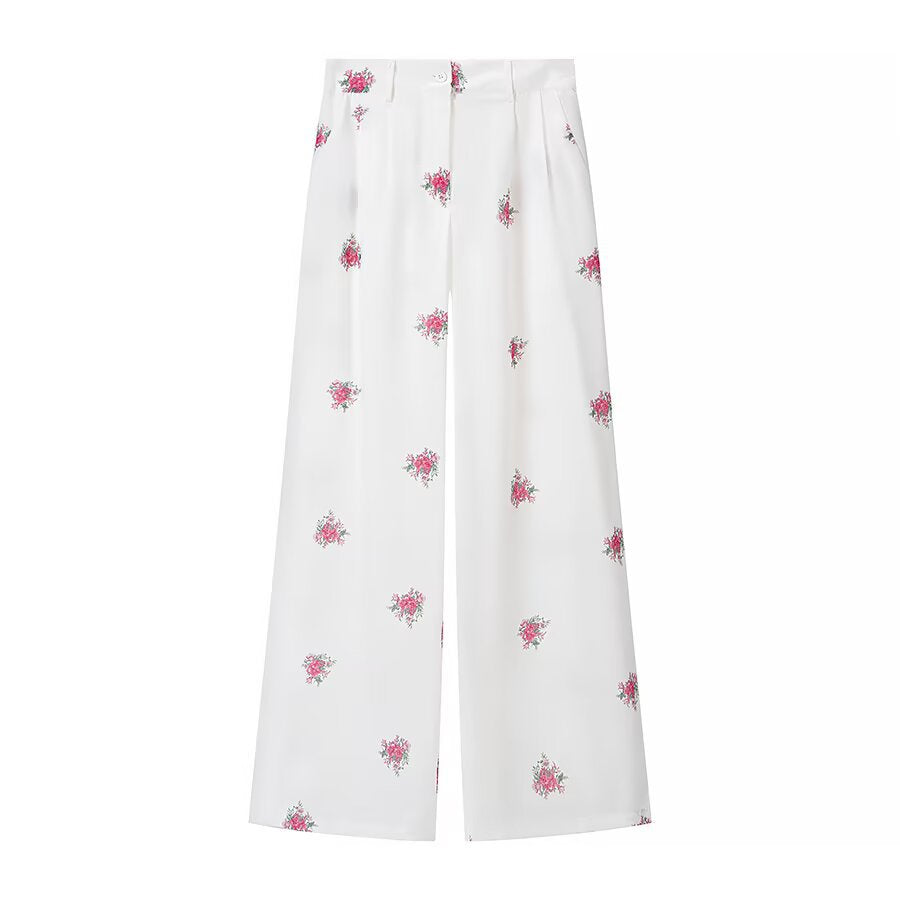Damen Lockerer Longline-Blazer mit floralem Allover-Print und Pattentaschen Drune