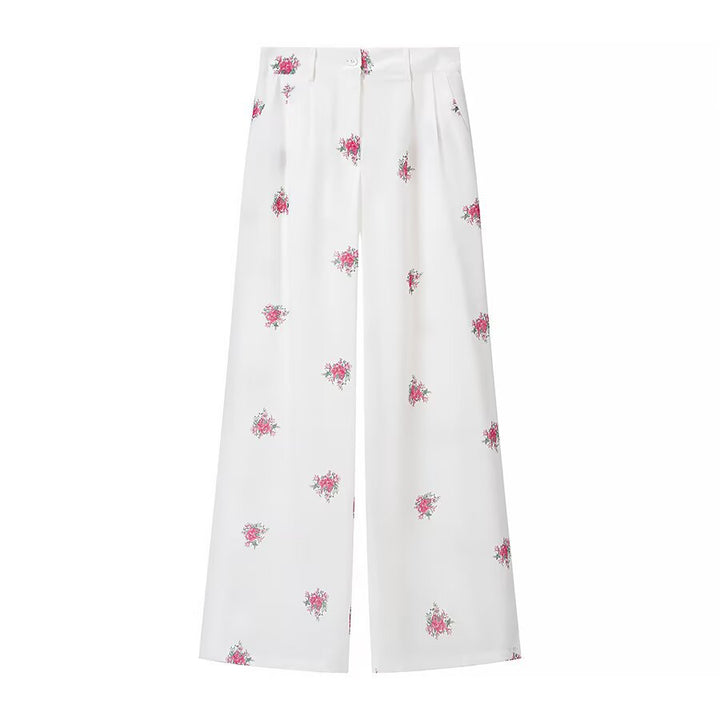 Damen Lockerer Longline-Blazer mit floralem Allover-Print und Pattentaschen Drune