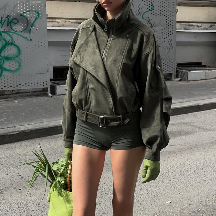 Damen Urbaner Oversized-Windbreaker Drune