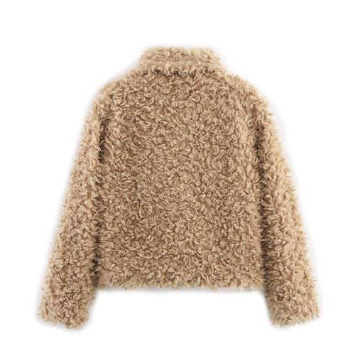 Drune | Damen Weiche Teddy-Jacke Gemütlicher Stil