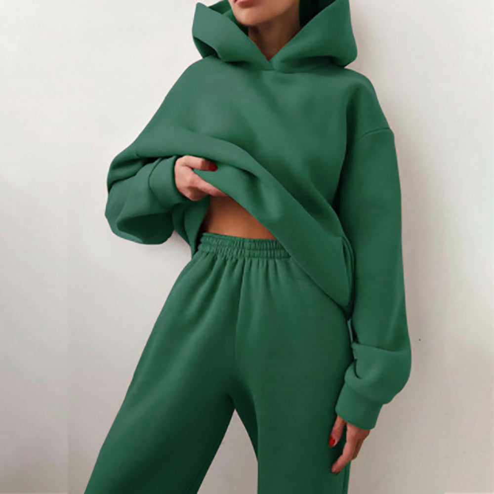 Damen Oversized Hoodie und Jogginghose Set Drune