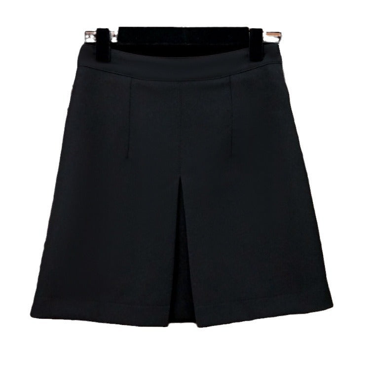 Damen Eleganter Midirock mit einzigartigem Kettendetail Drune