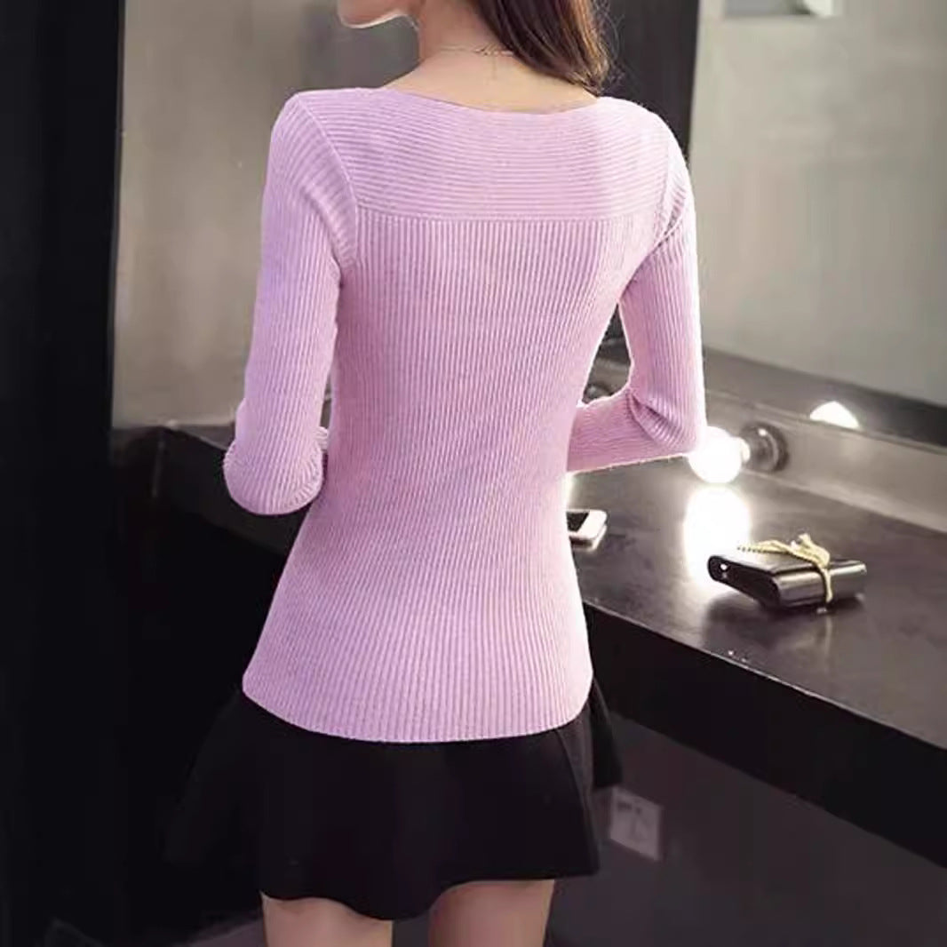 Damen Langärmliges, elegantes Strickoberteil Drune