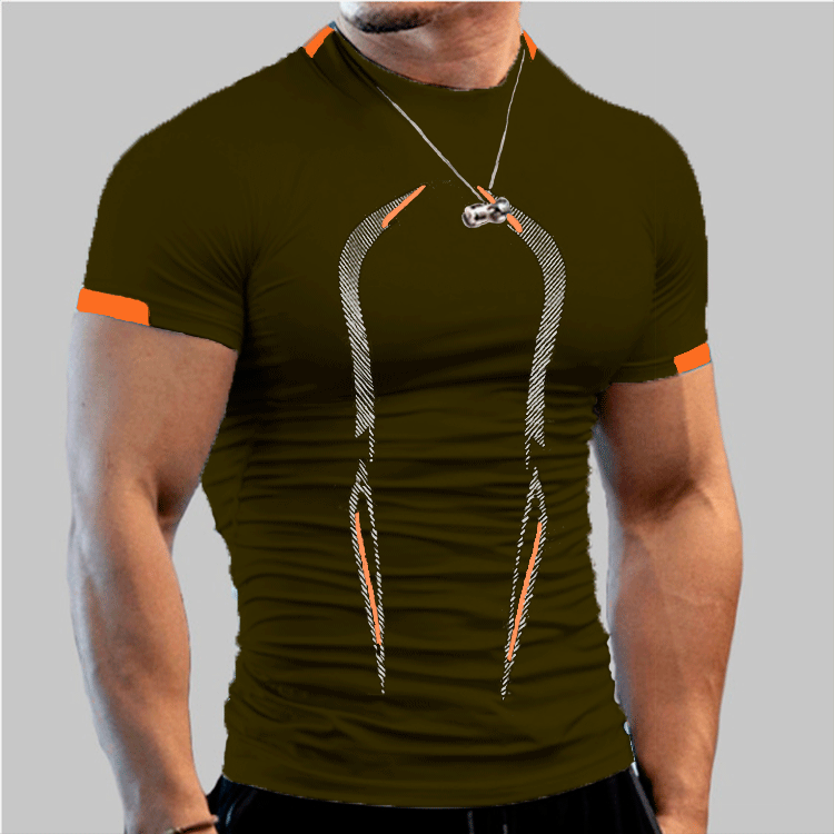 Herren Fitness T-Shirt mit atmungsaktiver Kompressionstechnologie Drune