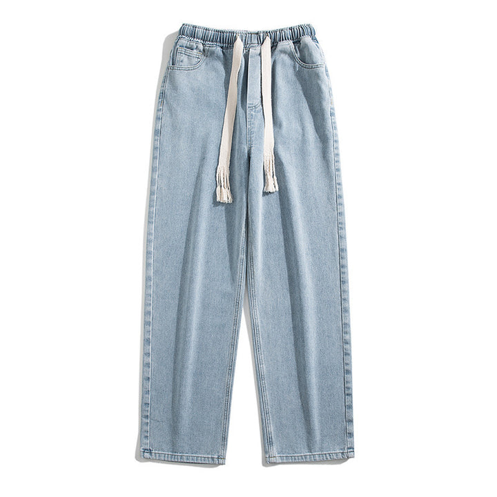 Herren Bequeme und lässige Denim-Hose mit weitem Bein Drune