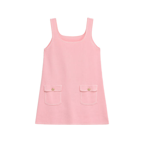 Damen Casual A-Line Sommerkleid mit funktionalen Taschen Drune