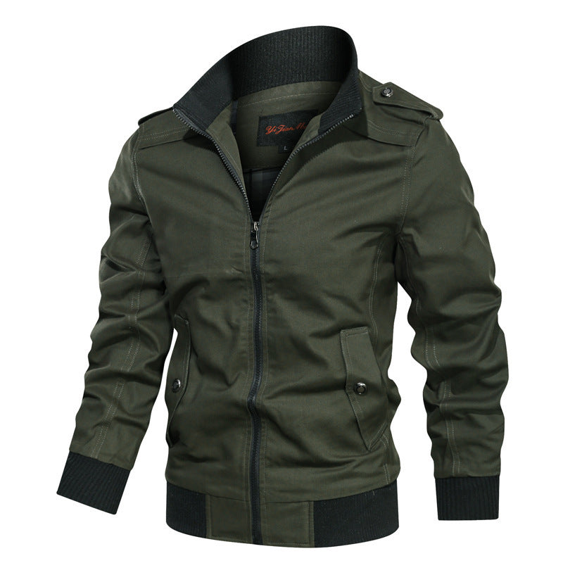 Herren Stylische Utility-Jacke mit Revers Drune