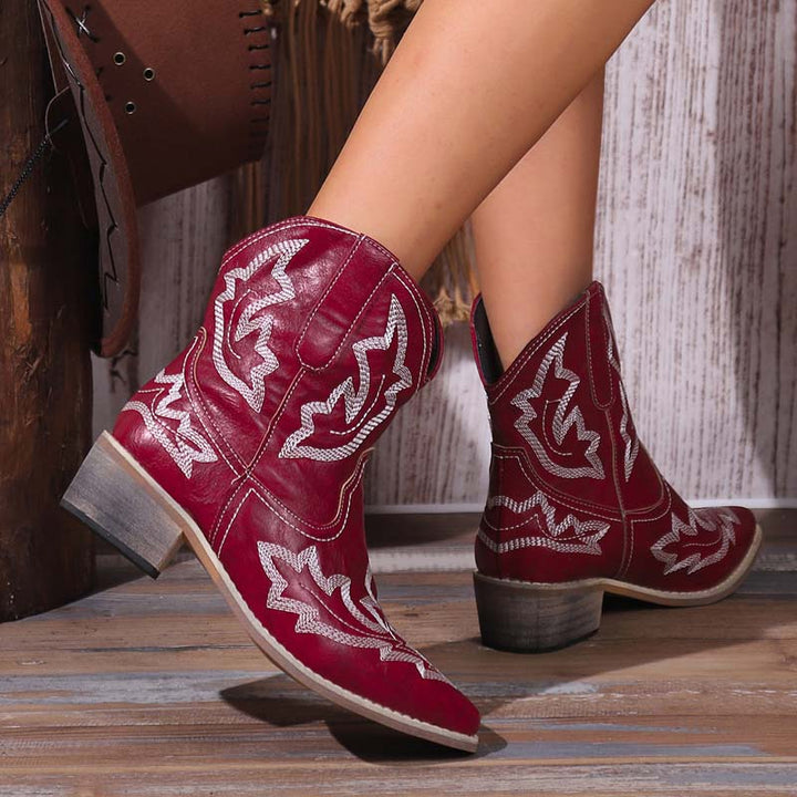 Drune | Vintage Bestickte Stiefel