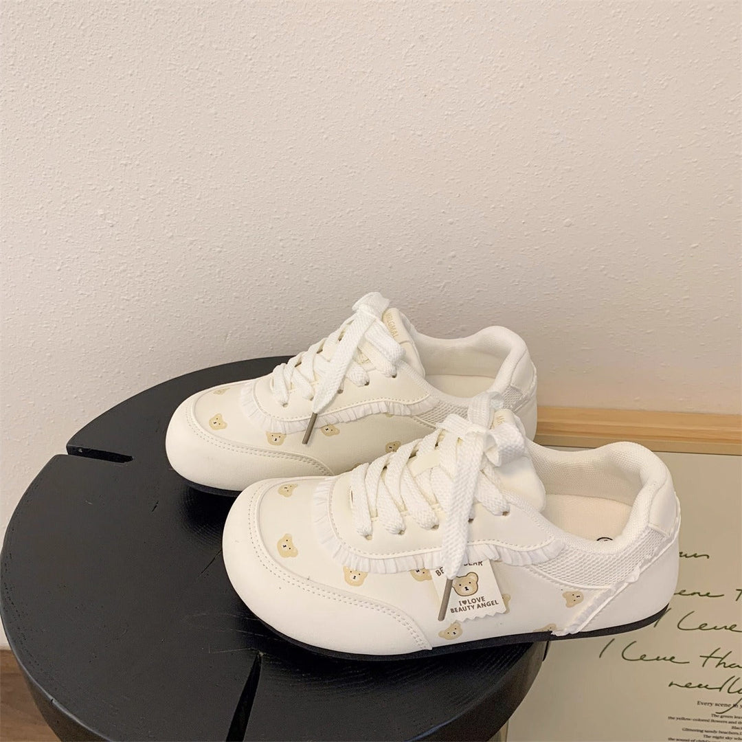 Damen Sneakers mit bezaubernden Bärenmotiven und bequemer Dämpfung Drune