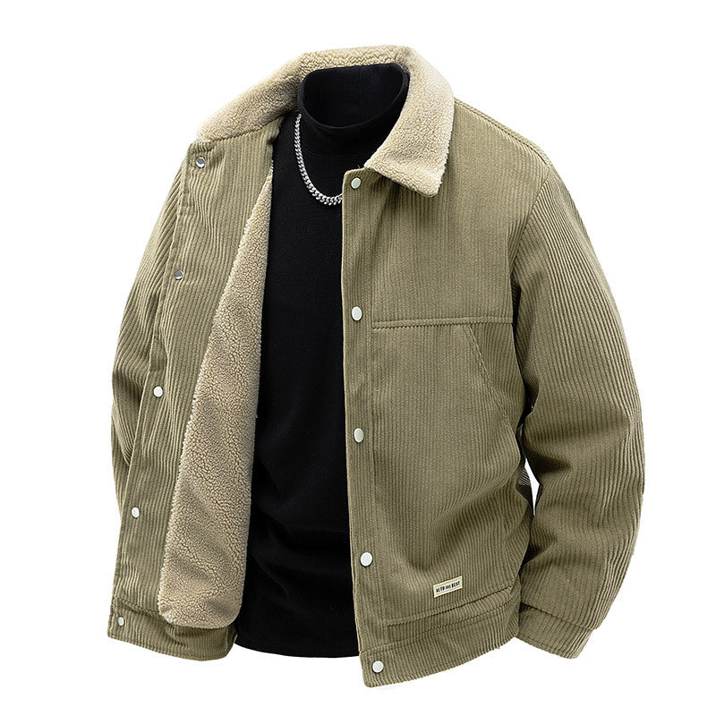 Herren Baumwolljacke mit Teddyfellfutter Drune